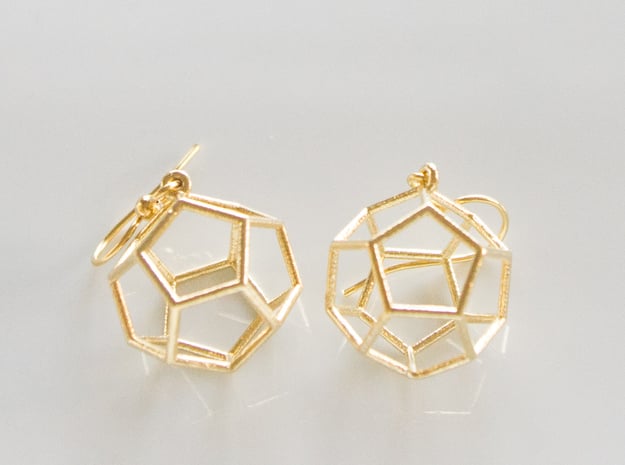 Dodecahedron Earrings