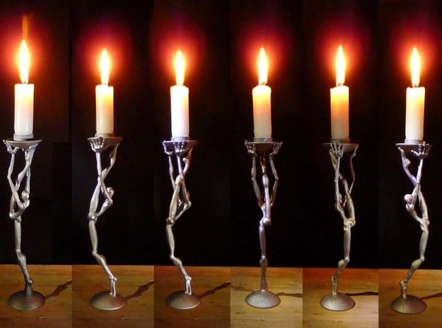 Striding man - 3D printed  candleholder