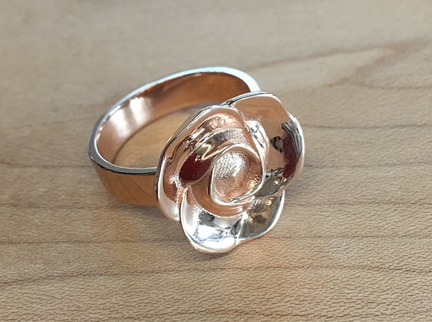 BlakOpal Rose Ring Size 8.5