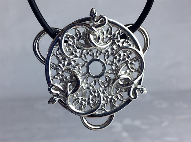 Snakes Intertwined Pendant