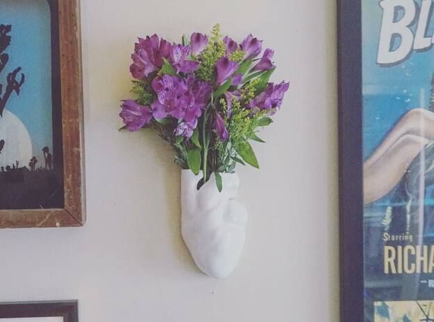 Heart Wall Vase