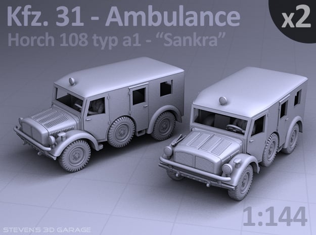 Ambulance Kfz 31 Horch - (2 pack)