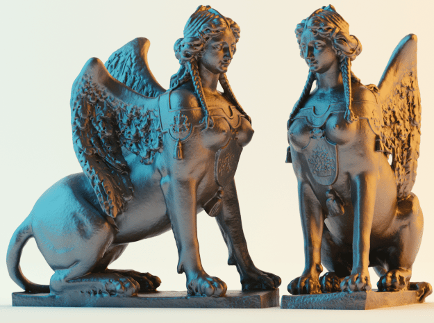 Greek Sphinx of Thebes and Oedipus 