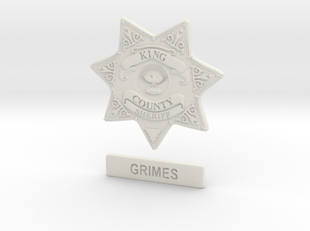 Walking Dead sheriff Grimes badge