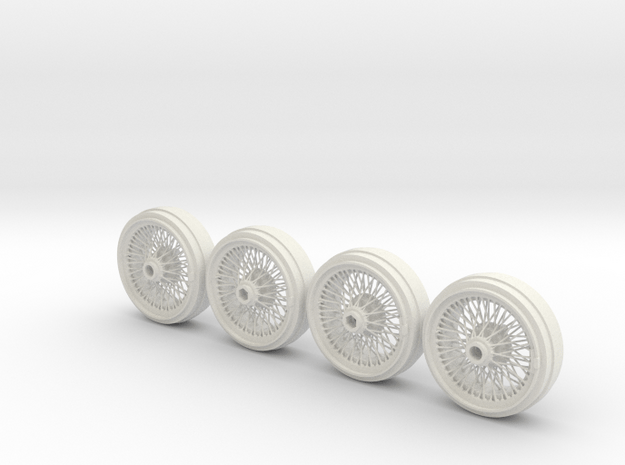 Full set of 1/8 scale Wire Wheels for DB5