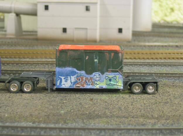 HO 1/87 MSW Trash Container for Atlas Flatcar