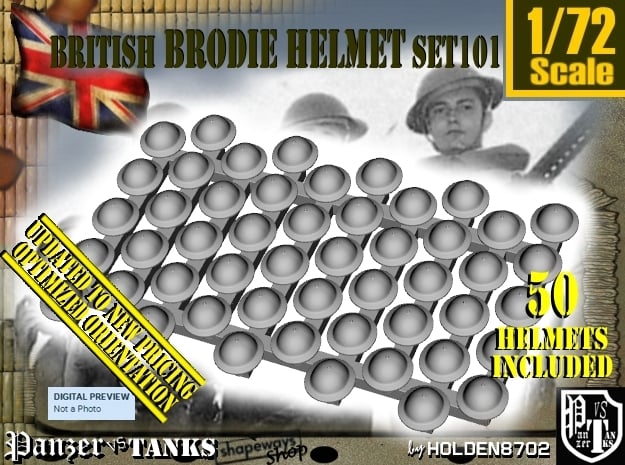 1/72 Brodie Helmet Set101