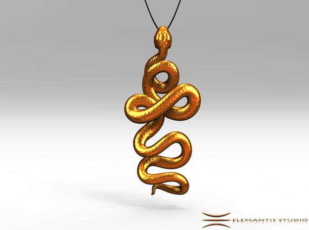 Kundalini Serpent Pendant 4.5cm