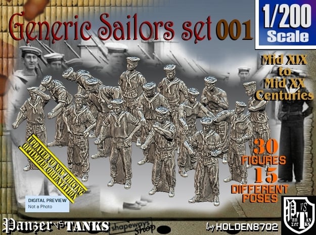 1/200 Generic Sailors Set001