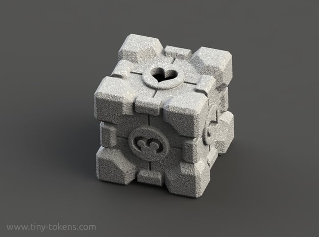 Companion Cube D6 - Portal Dice