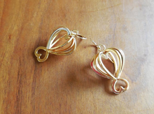 Open Heart Earrings in Precious Metals