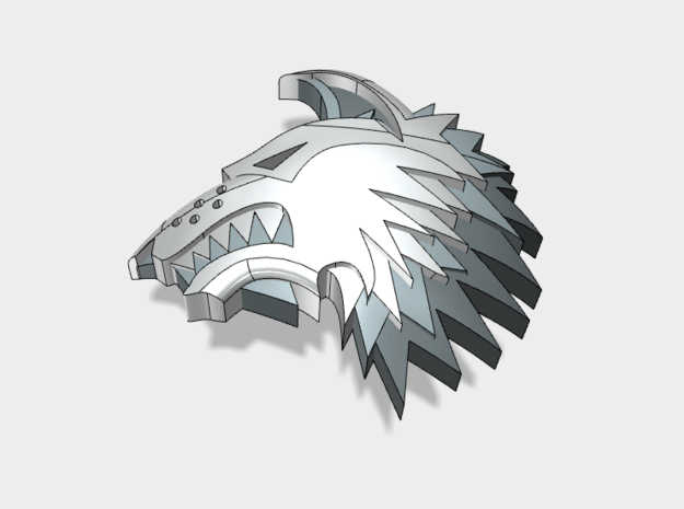 60x Shaggy Wolf - Shoulder Insignia pack