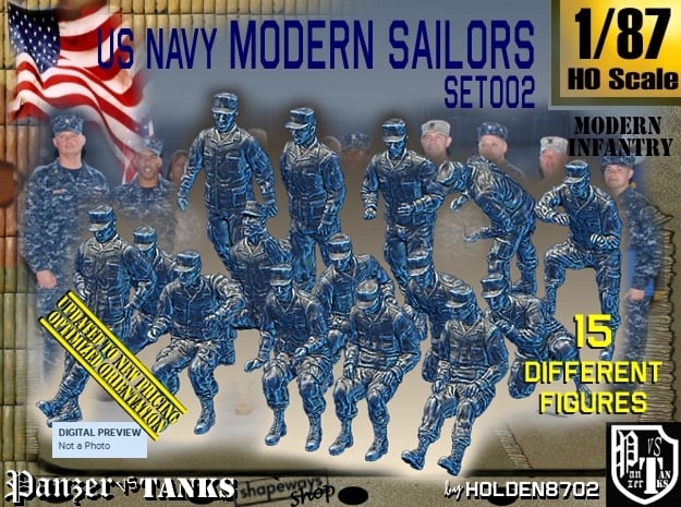 1/87 USN Modern Sailors Set002
