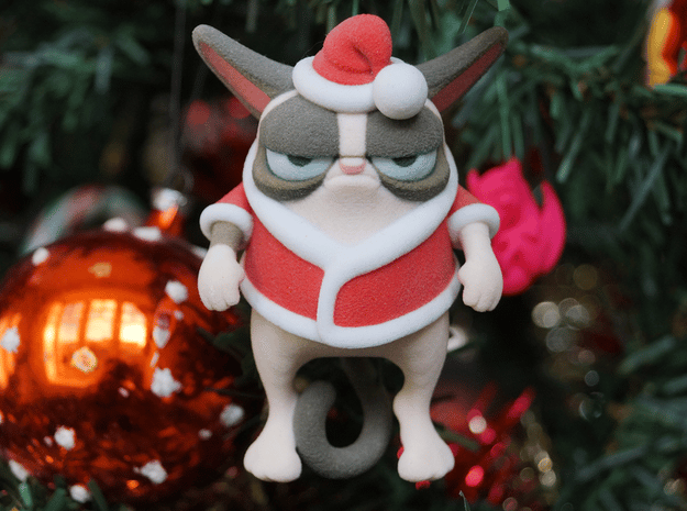 Ho Ho Hum Cat- Christmas Ornament/Tree Topper