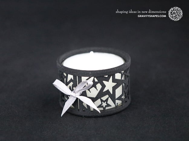 Small tealight holder with Stars 
