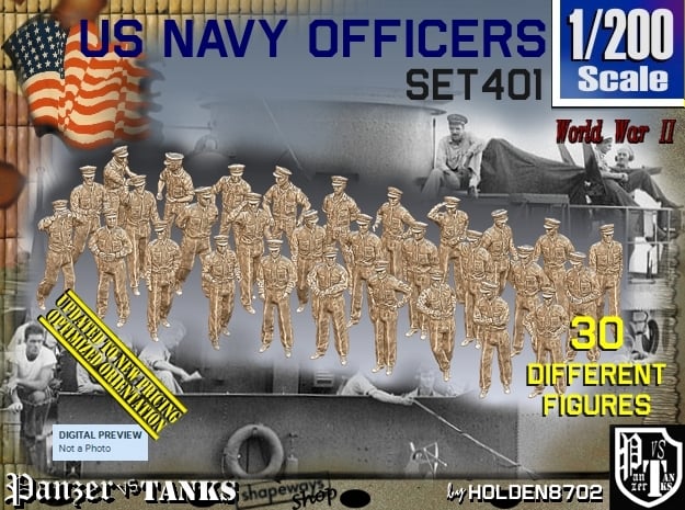 1/200 USN Officers Set401