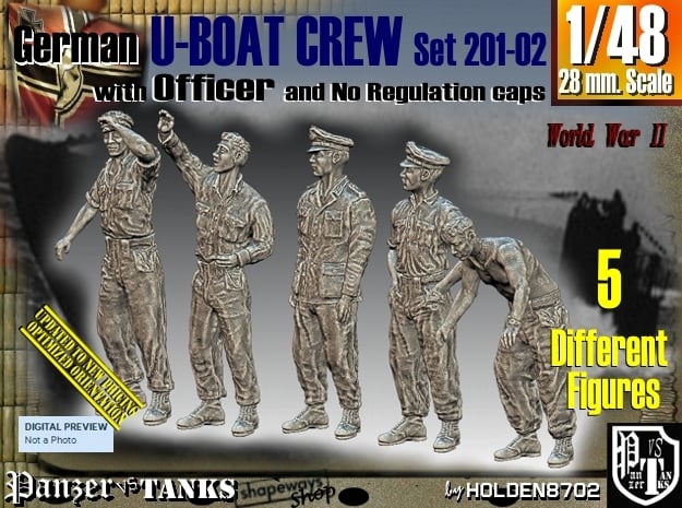 1/48 German U-Boot Crew Set201-02
