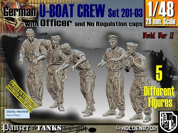 1/48 German U-Boot Crew Set201-03