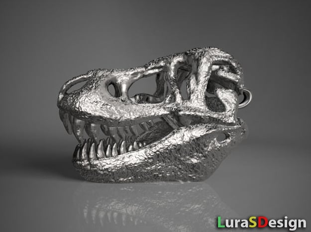 T-Rex Skull 30mm Pendant - Keychain