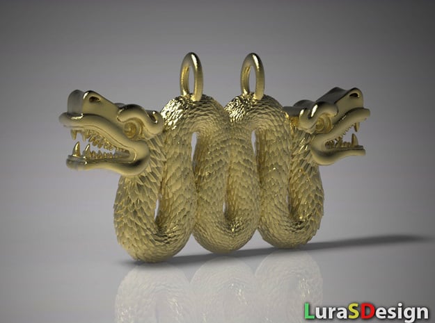 Double Serpent Pendant
