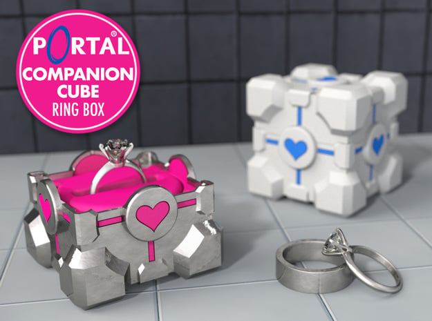 Portal ® Companion Cube Ring Box