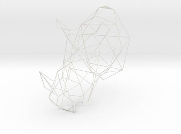 XL 3D Printed Rhino Trophy Head