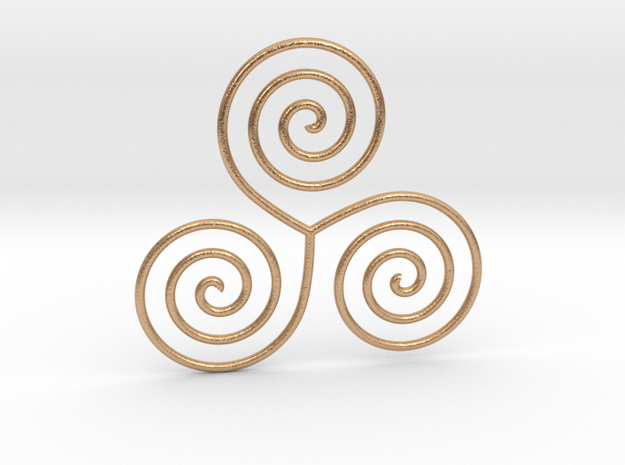 Celtic triple spiral pendant