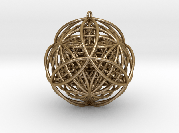 Stellated Flower of Life Vector Equilibrium Pendan