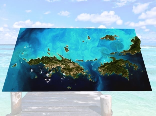US Virgin Islands Topo Map - St. John / St. Thomas