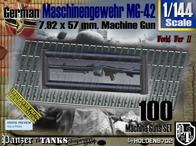 1/144 Machine Gun MG-42 Set001