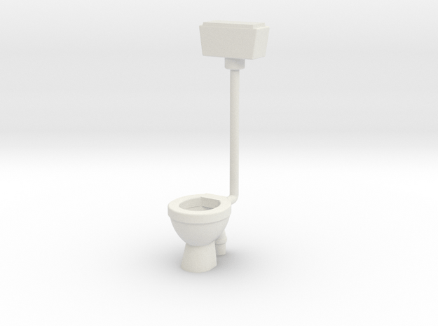 WC with Wall Cistern-- OO Scale