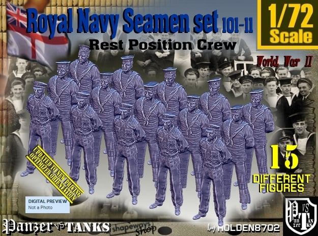 1/72 RN Seamen Rest Set101-11