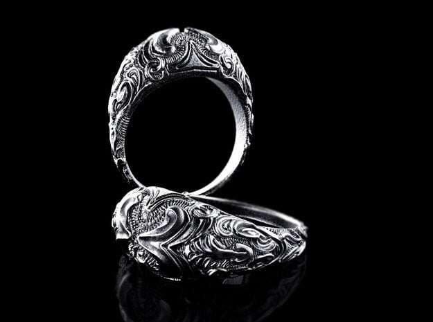 Sculpted Dome ring "Domus"