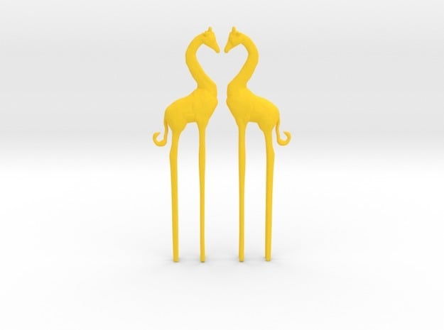 Giraffe in Love Caketopper 2X