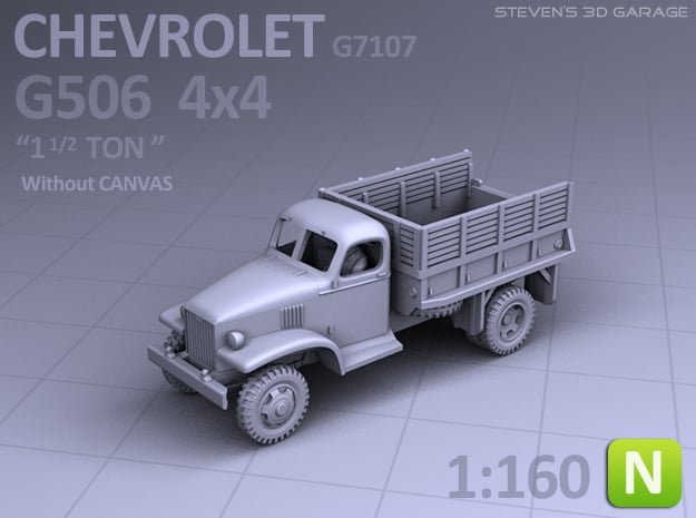 Chevrolet G506 4x4 Truck (no canvas) - (N scale)
