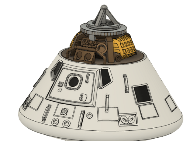 052A Apollo Command Module Kit 1/144