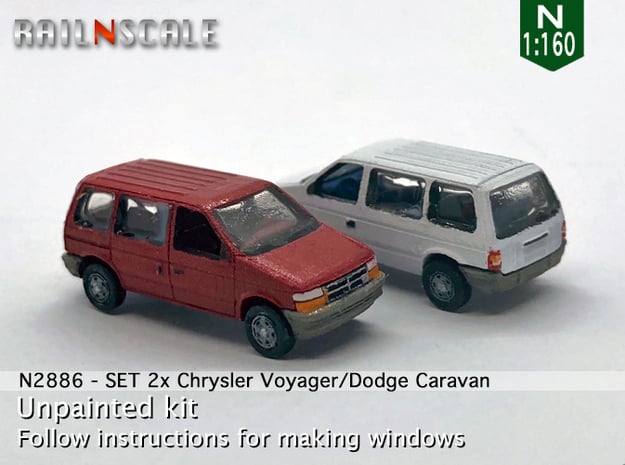 SET 2x Chrysler Voyager (N 1:160)