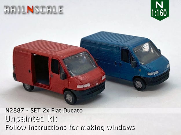 SET 2x Fiat Ducato (N 1:160)