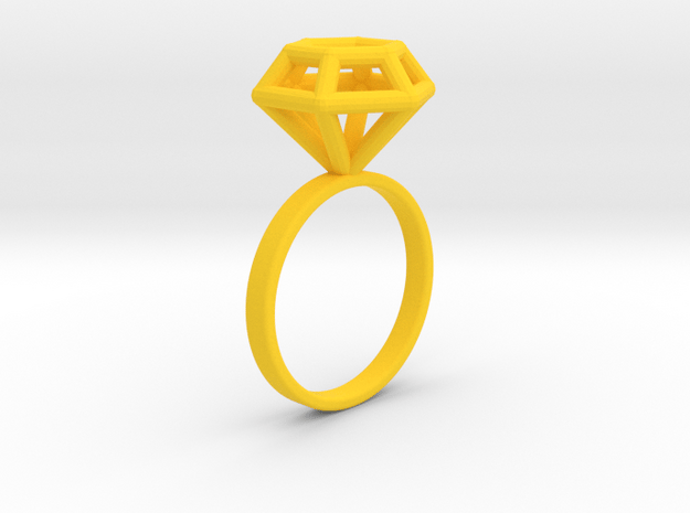 Wireframe Diamond Ring (size 7)