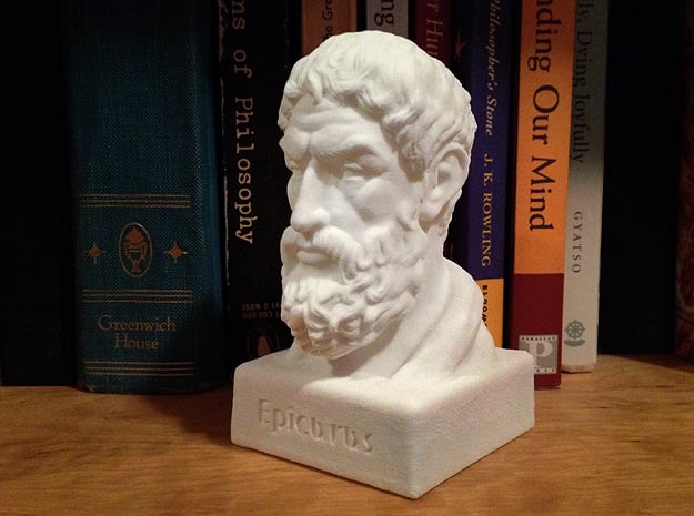 Epicurus Bust 4 inches