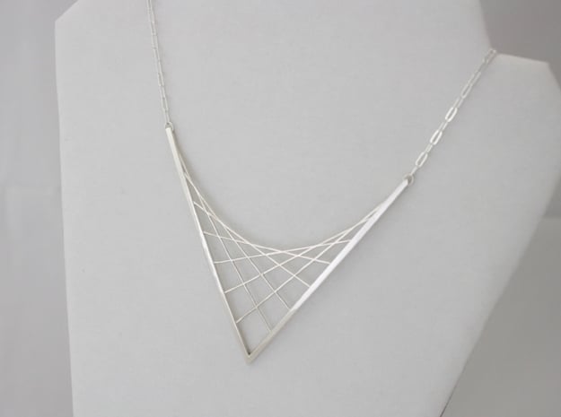 Parabolic Suspension Statement Necklace - Metal
