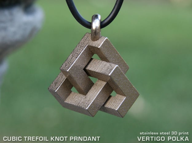 Cubic Trefoil Knot Pendant