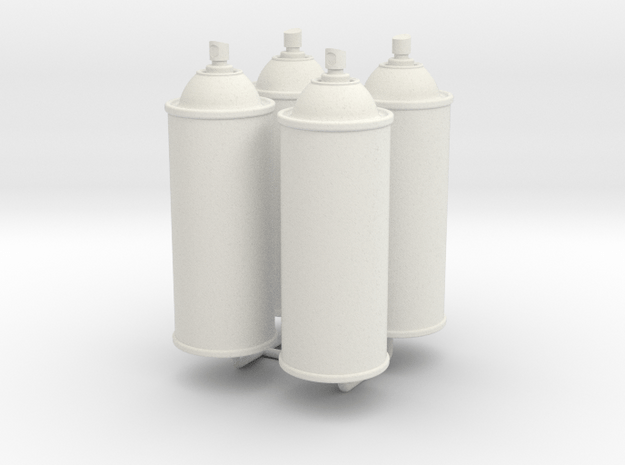 1/6 Scale Spray Cans X4