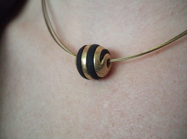 sphere spiral pendant