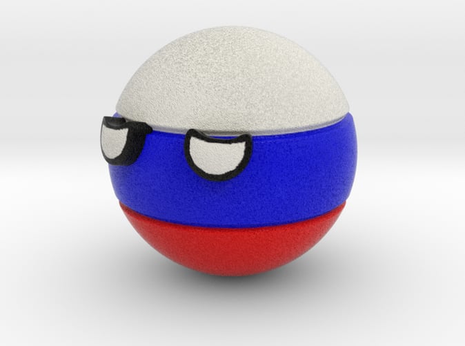 Countryballs Russia - Full Color Sandstone