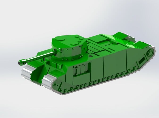 1/144 WWII British TOG-II Heavy Tank Resin Kit