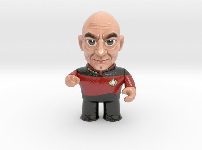 Captain Picard Star Trek Caricature