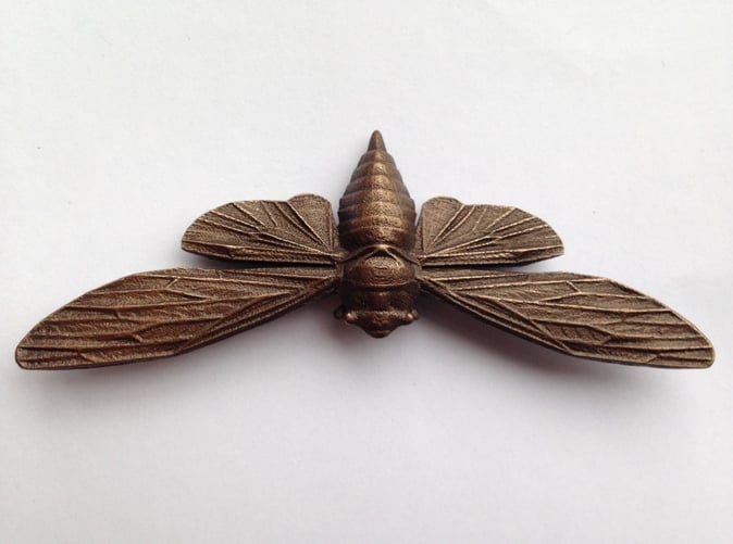 Polished Bronze Steel Cicada