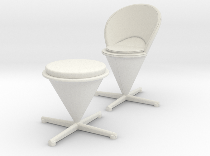 Cone Chair & Stool - Verner Panton