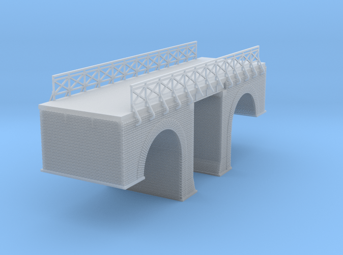 Polish Arched Road bridge 2 Z scale